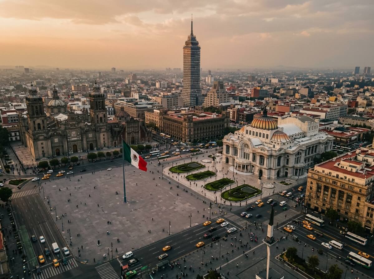 Vista simbólica de México